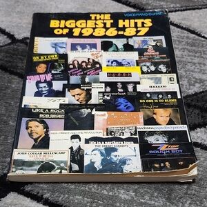 WARNER BROS. THE BIGGEST HITS OF 1986-87 VOICE/PIANO/GUITAR SHEET MUSIC BOOK